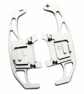 Silver Paddle Shifter Lever Extensions For VW Golf MK7 7.5 VII R GTI GTD TSI DSG - Picture 1 of 4