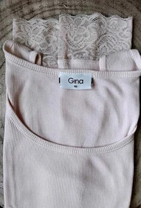 Top mit weicher Spitze Gr. 40 in Hellrosa - Gina - sehr guter Zustand! - Bild 1 von 4