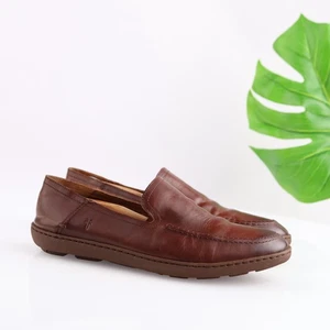 Frye Schuhe Herren Größe 7,5 Braun Leder Halbschuhe Slipper Mokassinnaht D Weite Freizeit - Bild 1 von 14