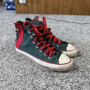 Vintage Converse Chuck Jingle Bells Christmas ELF Santas Helper Green Size 6 USA - Picture 1 of 6