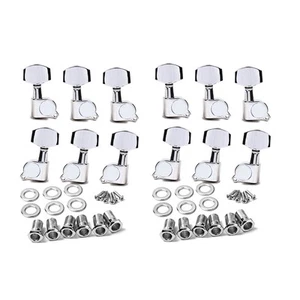 Acoustic Electric Guitar String Tuning Pegs Machine Heads Sealed Style Tuners - Picture 1 of 10