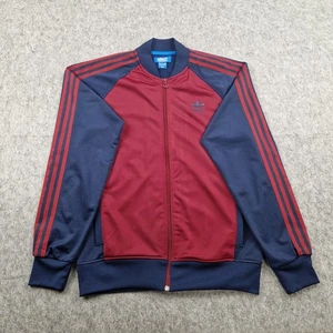 Adidas Jacket Mens Medium Red Blue Firebird Tracksuit Track Top Originals Retro - Picture 1 of 11