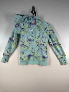 Ivivva By Lululemon Kids Girls Full Zip Fleece Hoodie Teal Green Sz 7 14x20 - Picture 1 of 17
