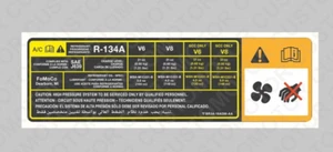 FoMoCo AIR CONDITIONER INFO Custom for FORD DECAL Label Sticker BR3A-19A286-AA - Picture 1 of 1