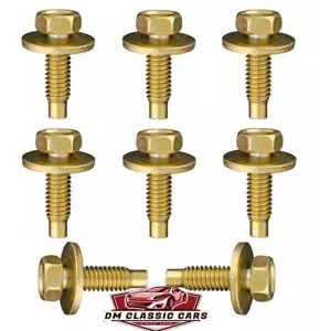 8 SEAT TRACK ANCHOR BOLTS! FORD F-100 F-150 F250 F350 BRONCO TRUCK 4x4 ETC - Foto 1 di 3