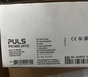 Puls PIC480.241D Alimentatore Uscita 24-28VDC In Scatola Marca Spedizione Gratuita - Foto 1 di 3