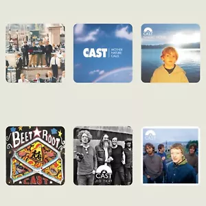 Cast 6 Coaster Set John Power All Change Walk Away Mother Nature Calls Britpop - Foto 1 di 7
