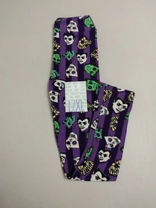 LuLaRoe Leggings Kids L/XL New With Tags Halloween Monster Masks - Picture 1 of 3