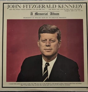 JFK John Fitzgerald Kennedy A Memorial Album LP Vinyl Record Vintage 2099 1963 - Picture 1 of 2