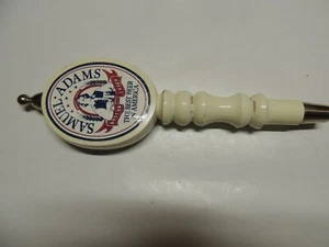 Samuel Adams Boston Lager Sam white beer tap handle  - Picture 1 of 6