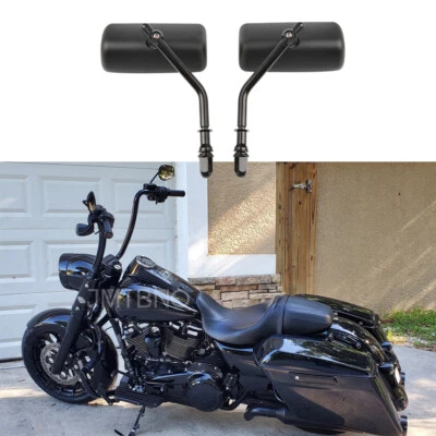 Espejos retrovisores laterales rectangulares para motocicleta Harley Road King Special Softail Foto 1 de 4