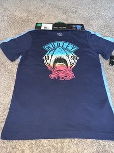 NWT Boy's Hurley 2-Pack ActiveTee Shirts Navy Blue Size Xlarge (18-20) - Picture 1 of 7