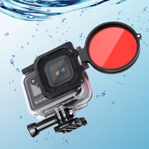 16X Close-up Macro  Diving Filters 58mm & Waterproof Case for GOPRO HERO 8 Black