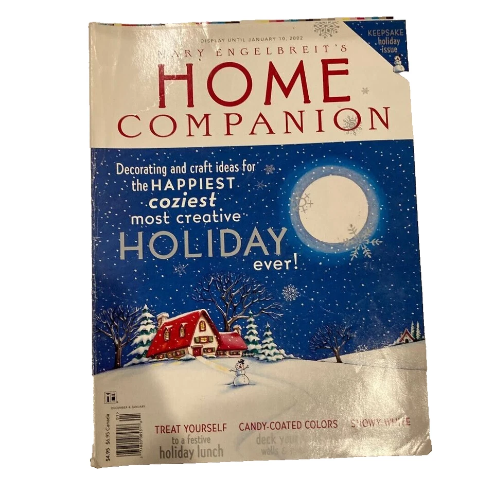 Mary Engelbreit's Home Companion December January 2002 Magazine Christmas winter - Image 1 of 1