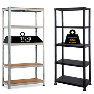 5 Tier Racking Shelf Heavy Duty Garage Shelving Storage Shelves Unit Organiser - Picture 1 of 14