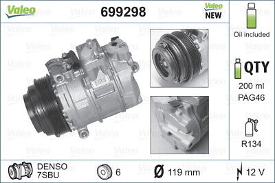 VALEO Klimakompressor (699298) Für MERCEDES-BENZ E-Klasse C-Klasse G-Klasse CLK • 215.46€
