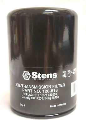 Filtro de transmisión Stens 120-818 para Scag 48758 y más Foto 1 de 3