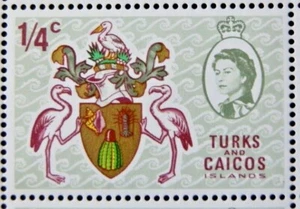 TURKS AND CAICOS ISLANDS 1971 SG297a. ¼c. ARMS OF TURKS & CAICOS ISLANDS -MNH - Picture 1 of 1