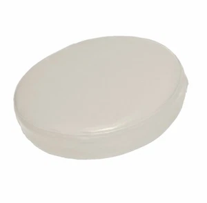 Pe228r Khaki Thick Faux Leather Sheep 3D Round Seat Cushion Cover Custom Size - Picture 1 of 5