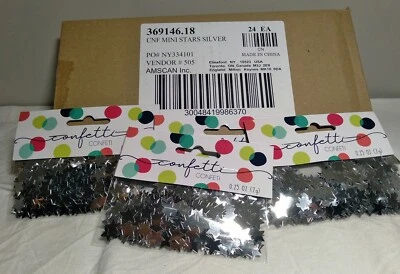 Decoraciones de mesa de aluminio plateado confeti estrellas para fiestas eventos fiestas Foto 1 de 4