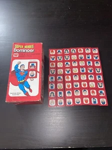 1979 Whitman Super Heroes Dominoes Set in Original Box Superman Batman - Picture 1 of 4