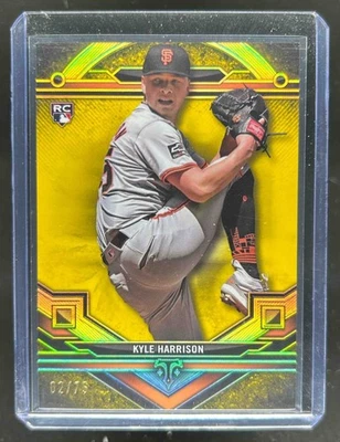 2024 Topps Triple Threads Kyle Harrison RC Citrine Rookie #2/75 Giants - Image 1 of 2
