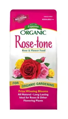 Alimento orgánico Espoma tono rosa rosa rosa y flor, seguro para niños y mascotas - 8 lb. Foto 1 de 2
