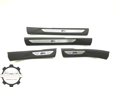 2015-2019 BMW X6 F16 FRONT REAR DOOR SILL SCUFF PLATE TRIM SET X4 OEM #NOTE - Image 1 of 4