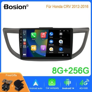 8G+256G Car Radio For Honda CRV 2012-2016 Android 15 WIFI Apple CarPlay GPS NAVI - Picture 1 of 24