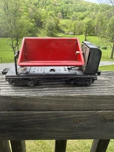 1939-42 VINTAGE PREWAR LIONEL #3659 O GAUGE OPERATING COAL DUMP CAR Untested - Picture 1 of 24
