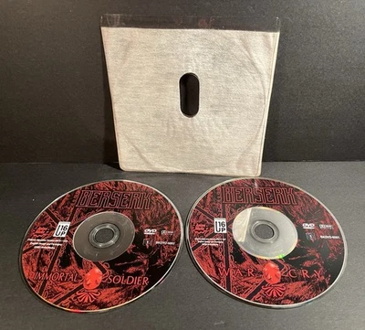 Berserk Vol. War Cry And Vol. 2 Immortal Soldier DVD Anime Rare Set - Acceptable - Image 1 of 4