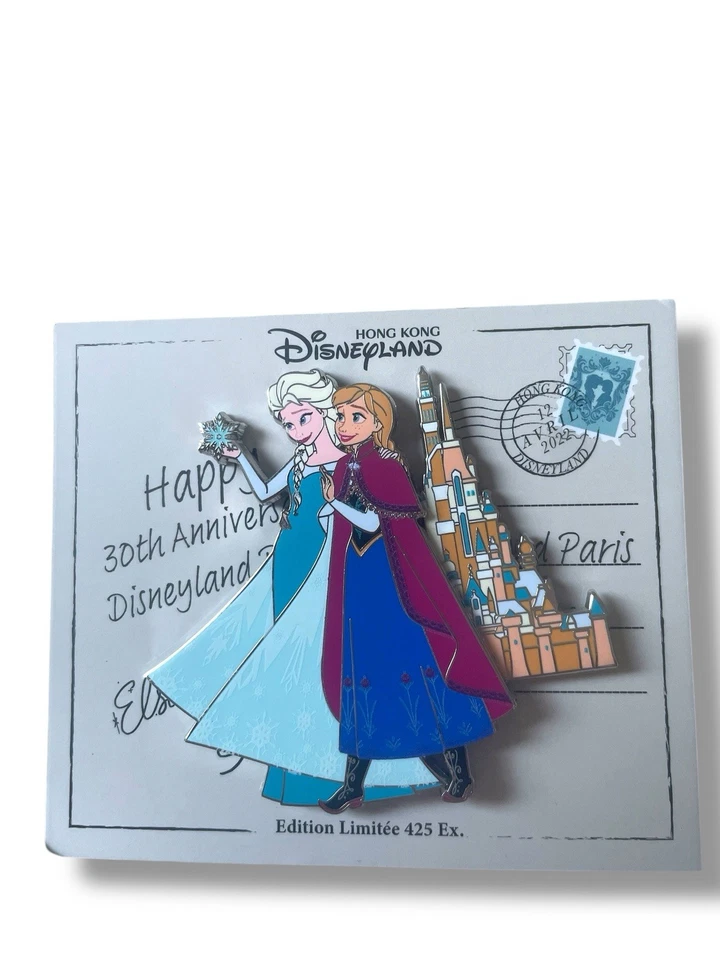 Prendedor Disney Evento Limitado Elsa y Anna Frozen Disneyland París Foto 1 de 1