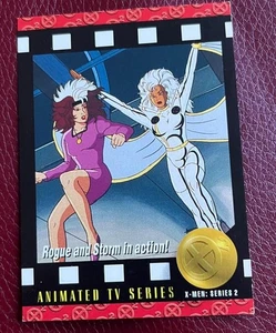 Animated TV Series 94 Rogue and Storm in action! X-Men Series 2 1993 Skybox TCG - Picture 1 of 2