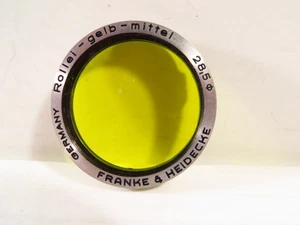 Vintage Rollei Gelb Mittel Filter 28.5mm Yellow, Franke & Heidecke, Germany - Picture 1 of 3