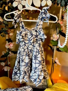 Girls Dress Jessica Simpson Blue and White 18 Months - Picture 1 of 4