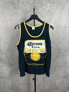 Camiseta sin mangas Corona Extra Y2K estampado gráfico para hombre talla XL azul - Imagen 1 de 10