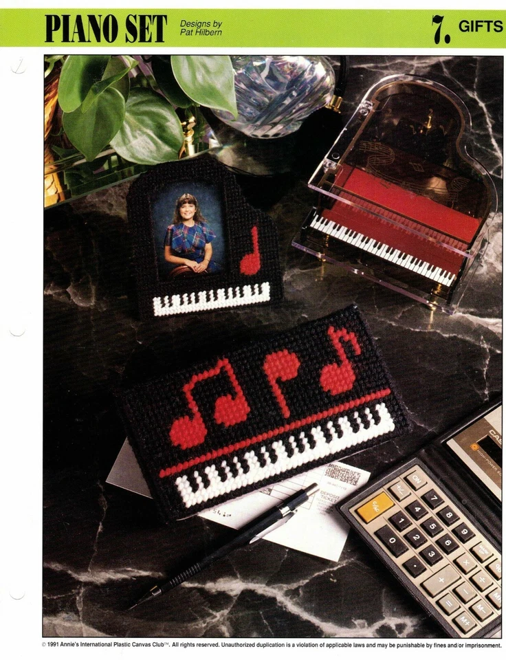 Conjunto de piano padrão de lona de plástico por Annie's Attic - Imagem 1 de 1