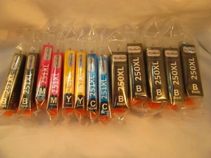 13 SET OFFICE WORLD TINTE DRUCKPATRONEN 251XL FÜR CANNON DRUCKER 251 XL CMYB - Bild 1 von 2