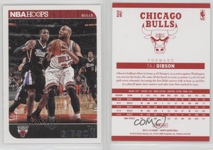 2014-15 NBA Hoops Red Back Taj Gibson #25