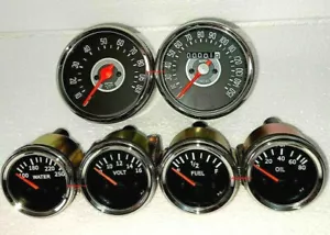 Smiths Kit- Elec Temp + Oil + Fuel + Volt+Speedometer +Tacho 80 mm B/C - Picture 1 of 4