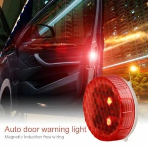 PAAR LED AUTO OFFENE TÜR KOLLISIONSALARM DRAHTLOSE MAGNETISCHE LICHTER - Bild 1 von 9