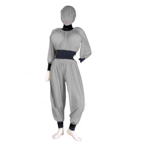 Latex Gummi Catsuit Kostüm Sexy Sport Rauchgrau Overall Bodysuit 0.4mm Halloween - Bild 1 von 1