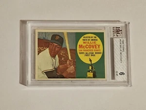 1960 Topps #316 Willie McCovey All-Star Rookie RC Giants BVG 6.0 EX-MT HOF🔥📈 - Bild 1 von 2