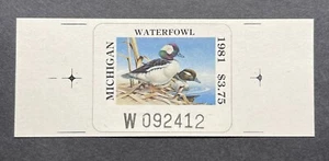 WTDstamps - 1981 MICHIGAN - State Duck Stamps - Mint OG NH - Picture 1 of 2