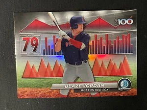 Blaze Jordan 2024 Bowman Top 100 Prospects Chrome Card BTP-79 Red Sox - Picture 1 of 2