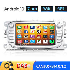 Mit DAB+ Autoradio Android 10 Für Ford Focus Mondeo Galaxy C/S-Max Kuga GPS WiFi