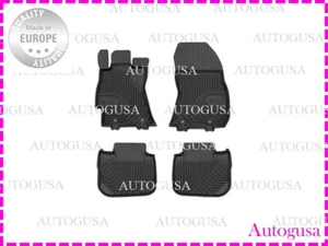 NEW LHD BLACK RUBBER FLOOR MATS LINERS ALL WEATHER FOR SUBARU OUTBACK 2009-2014 - Picture 1 of 4
