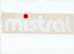 Mistral Vetrofania 29 x 8 cm STICKER STICKER NEW ORIGINAL - Picture 1 of 2