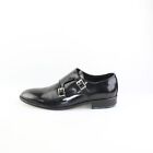 chaussures homme BRUNO VERRI 41 EU élégantes noir cuir brillant DC460