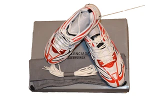 NWB BALENCIAGA DRIVE SNEAKERS RED/WHITE shoes size EU 40 UK 6 US 7 - Picture 1 of 4